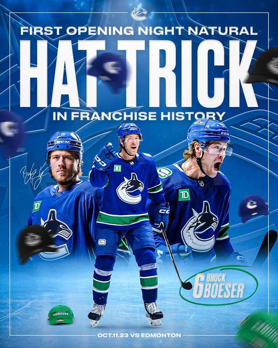 Brock Boeser makin' history! 🎩