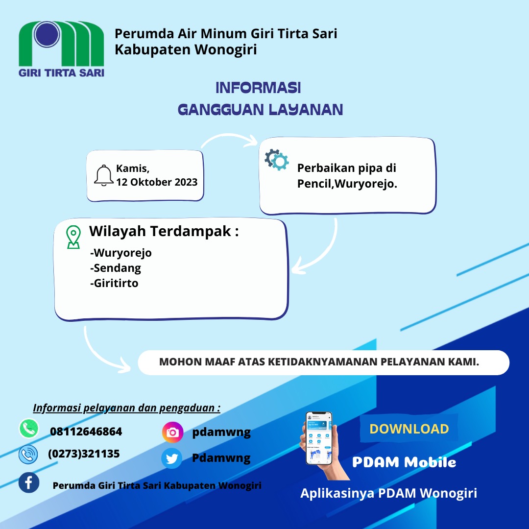 PUDAM Wonogiri (@pdamwng) on Twitter photo 