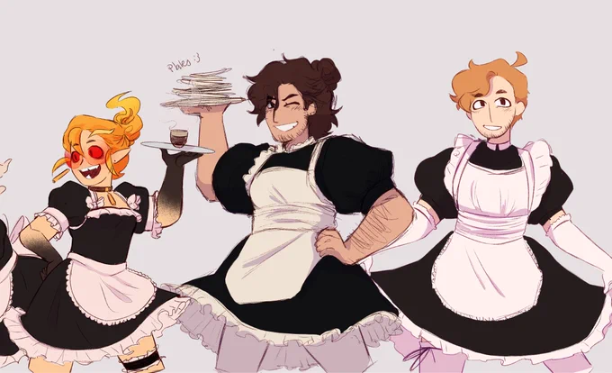 CHAOS CHEFS but make them maids 
