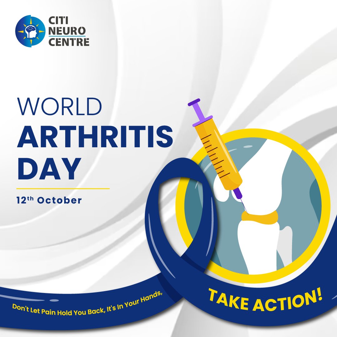 citineurocentre's tweet image. Arthritis is a group of diseases that cause joint inflammation and pain.

Book an Appointment to Meet our experts: Banjarahills:- 9494984747, Trimulgherry:- 9052984747, Uppal:- 9985584747

#worldarthritisday  #arthritistreatment #arthritisproblems #Citineurocentre #Neurocentre