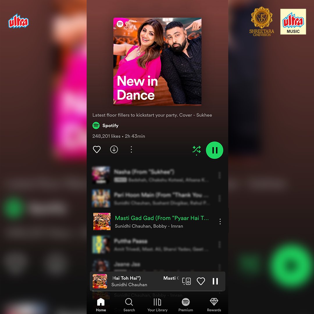 Discover Sunidhi Chauhan’s latest track “Masti Gad Gad” in Spotify’s playlist - New In Dance. Tune in now and let the music move you!🎶🔥

#mastigadgad #sunidhichauhan #karanhariharan #paaniekashyap #fun #fullsong #newsong #dance #songoutnow #romanticmovie #ultramusic
