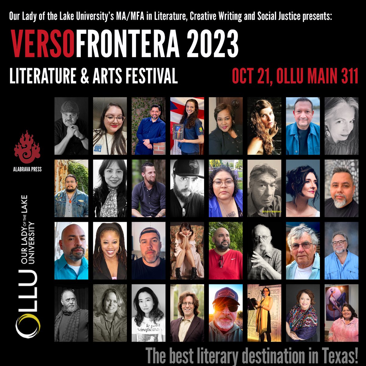 VersoFrontera: The best literary destination in Texas! Don’t miss these featured writers! @FronteraVerso #versofrontera #Writer #alabravapress #poetry