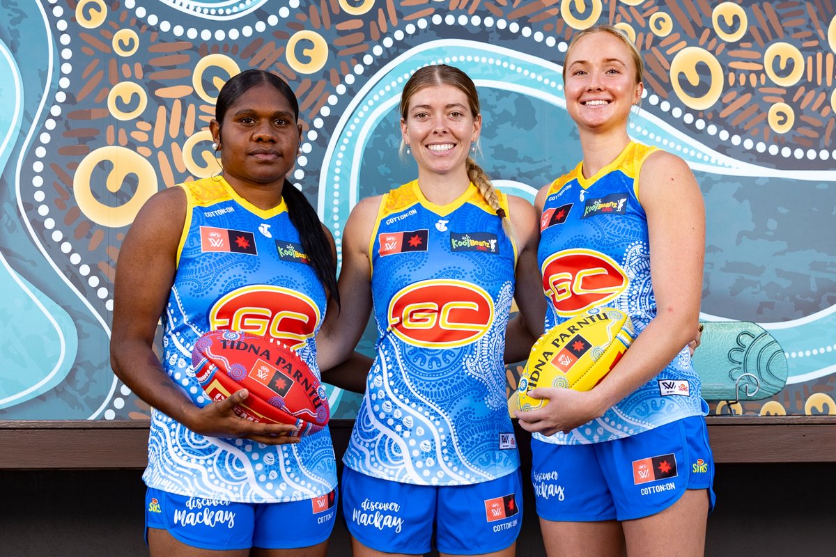 2023 <a href="/aflwomens/">AFL Women's</a> Indigenous Round, launched ✅

Fantastic opportunity to host the media launch event on the GC at @HeritageBankST.
