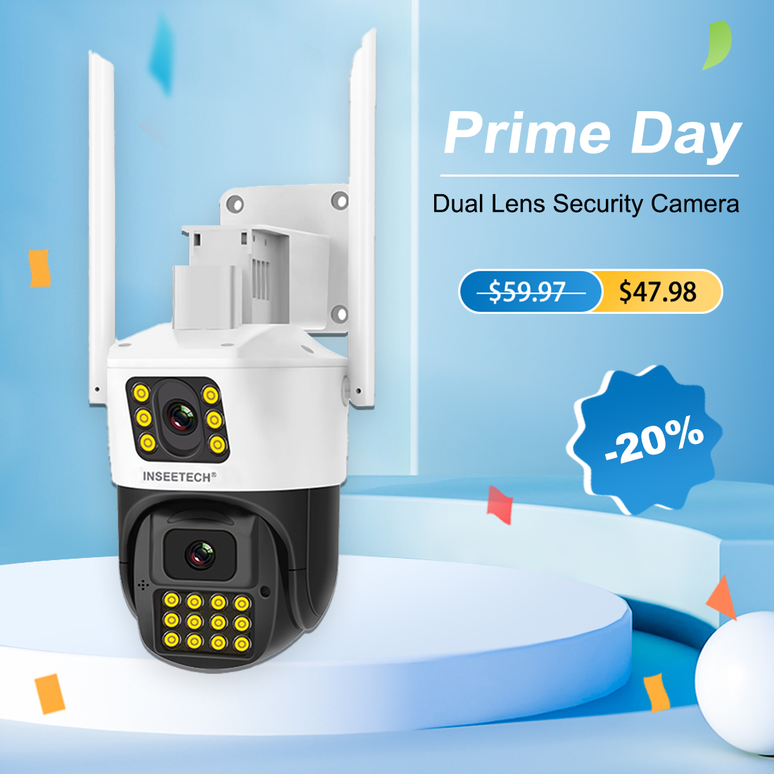 inseetech's tweet image. 🚨 20% OFF INSEETECH Dual Lens Security Camera! 🏡
📅 Oct 10-11, Amazon Prime Days.
💥 Don't miss out, secure your home now! 🔒 

LINK:
mtr.cool/jfcsyvnyhl

#INSEETECH #SecurityDeal #amazon #primeday #deal #discount #cctvcameras #securitycameras