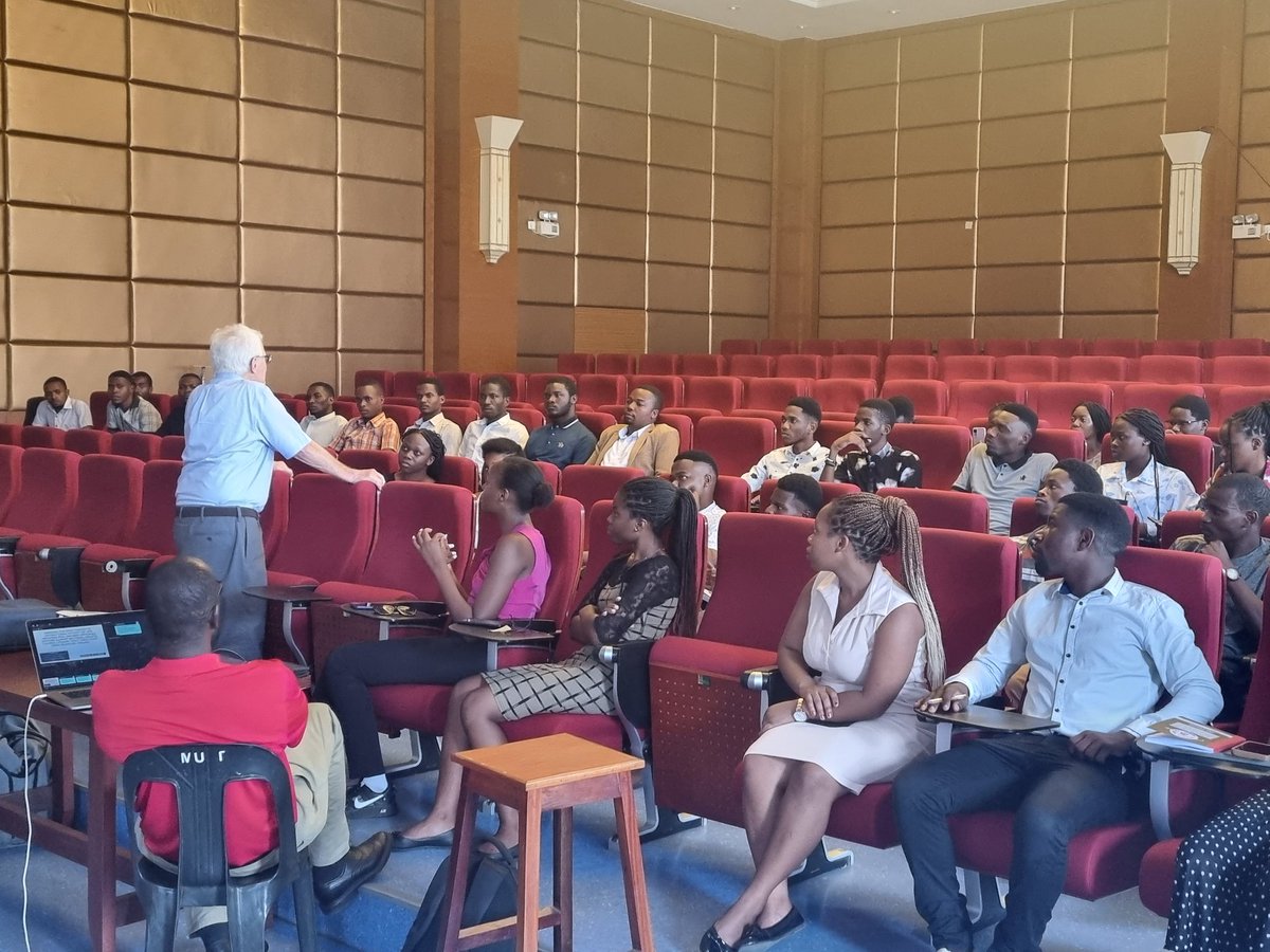 GamaBee's tweet photo. It has been a great pleasure to welcome Prof Harvey Lodish to @mustmalawi. He had great discussions with our VC Prof Address Malata on Monday. This was followed by some incredible lectures and interaction with undergraduate and postgraduate students from @BioMUST https://t.co/bdm3eSa65r