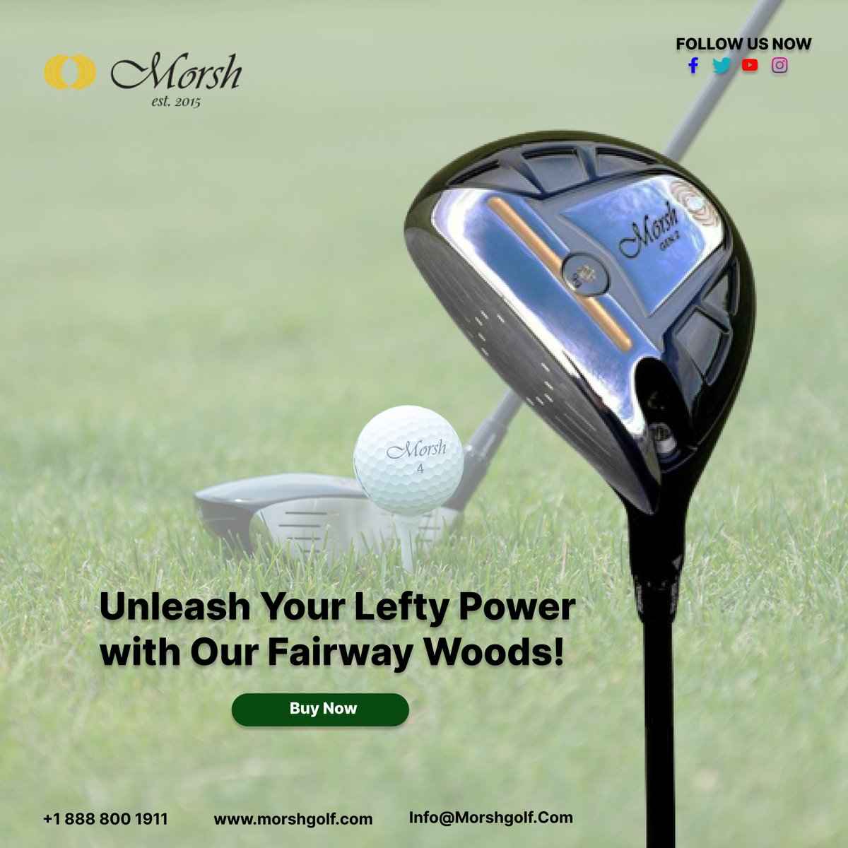 MorshGolf's tweet photo. Adjust the club to your own swing and feel with MorshGolf’s left-handed fairway woods, designed for accuracy and distance. A dozen premium golf balls offered for free with each purchase.
visit: https://t.co/hAZCNelWUM

#golfing #golf #golflife #golfer #golfswing #golfstagram https://t.co/uDzh8oM5Sn