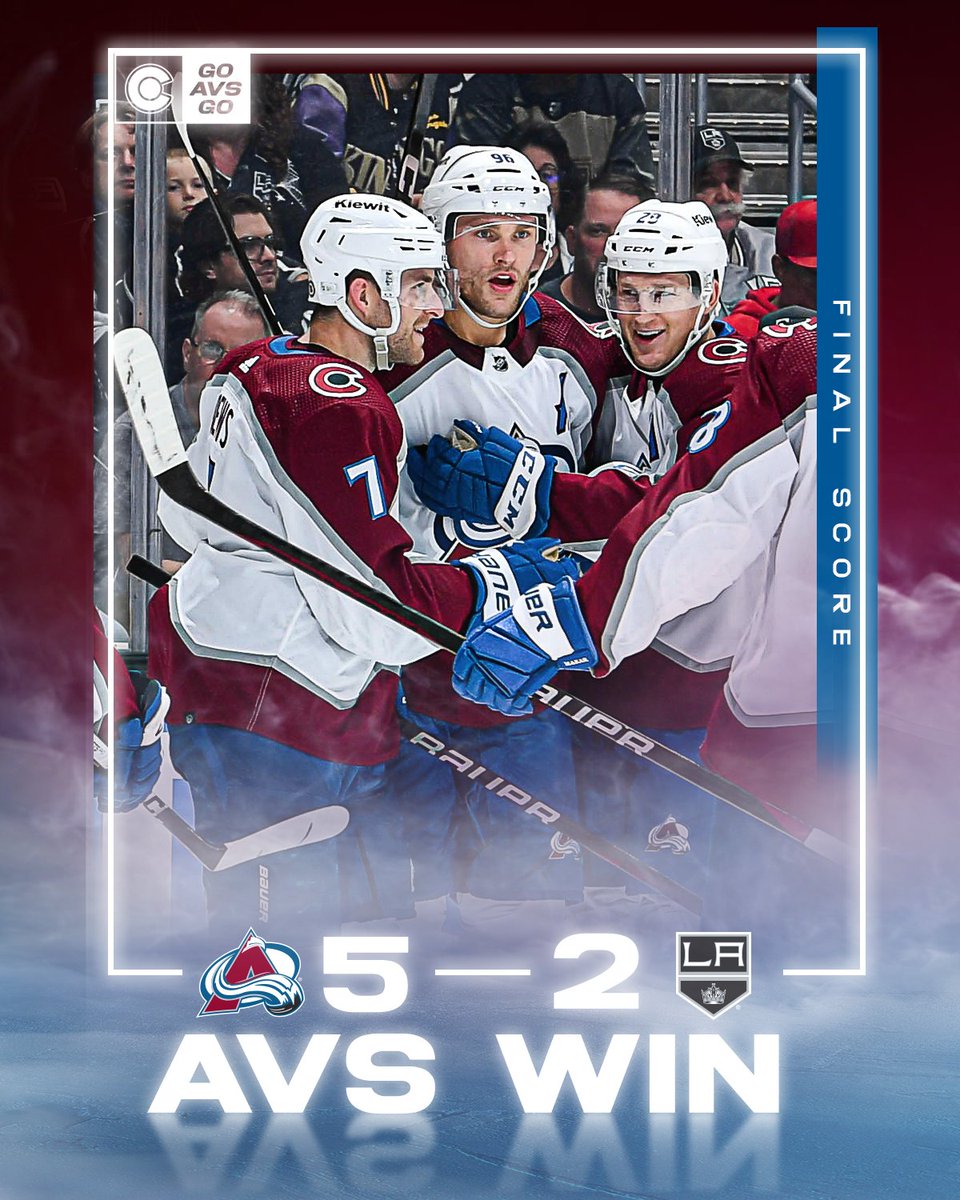 Can we get a "GO AVS GO" for this W? 🎉

#GoAvsGo