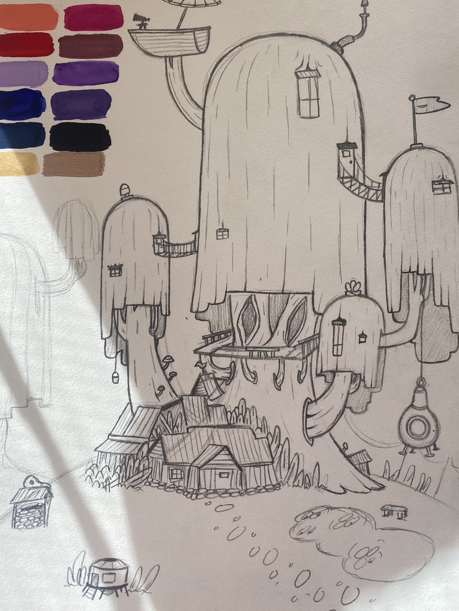 sketched the adventure time haus :3