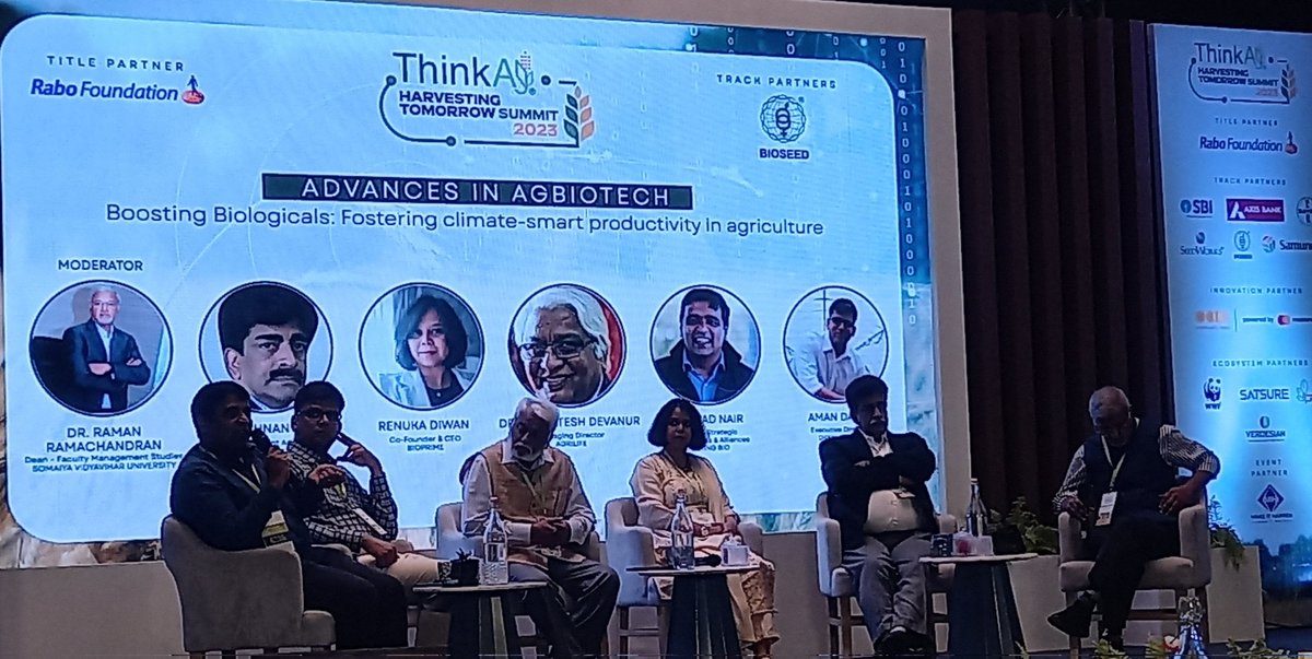 Day 2 of ThinkAg Harvesting Tomorrow Summit got off to a great start with a panel discussion on biologicals. Excellent discussion!! <a href="/ag_think/">ThinkAg</a>
