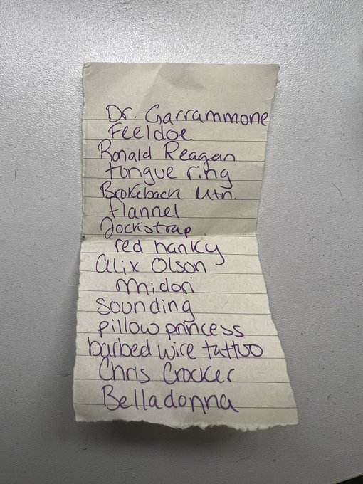 Could some other geriatric transsexual tell me what the hell the title and purpose of this list I made