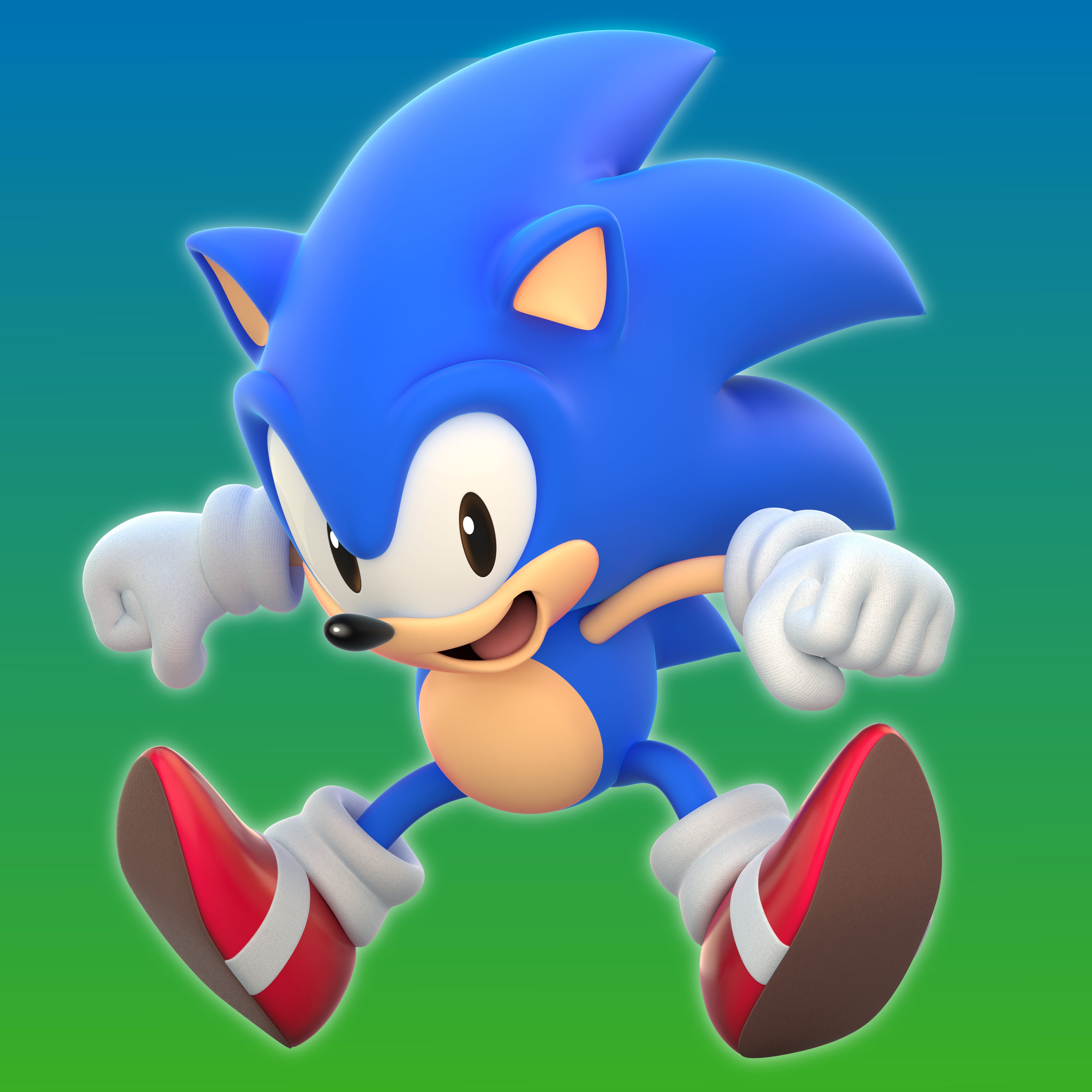 Made a render with Dancada's Classic Sonic model.