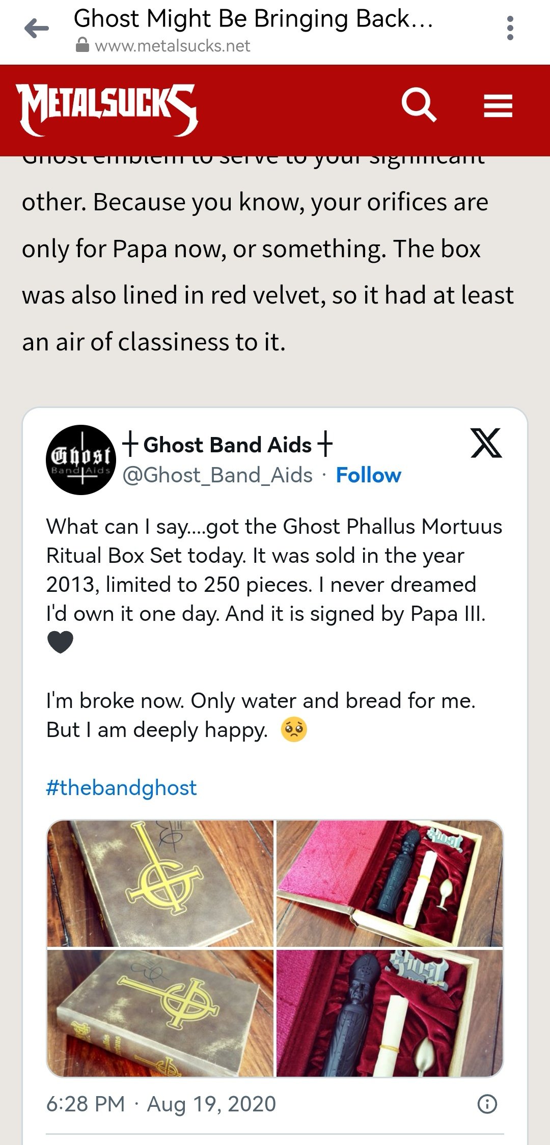 ┼ Ghost Band Aids ┼ (@Ghost_Band_Aids) / X