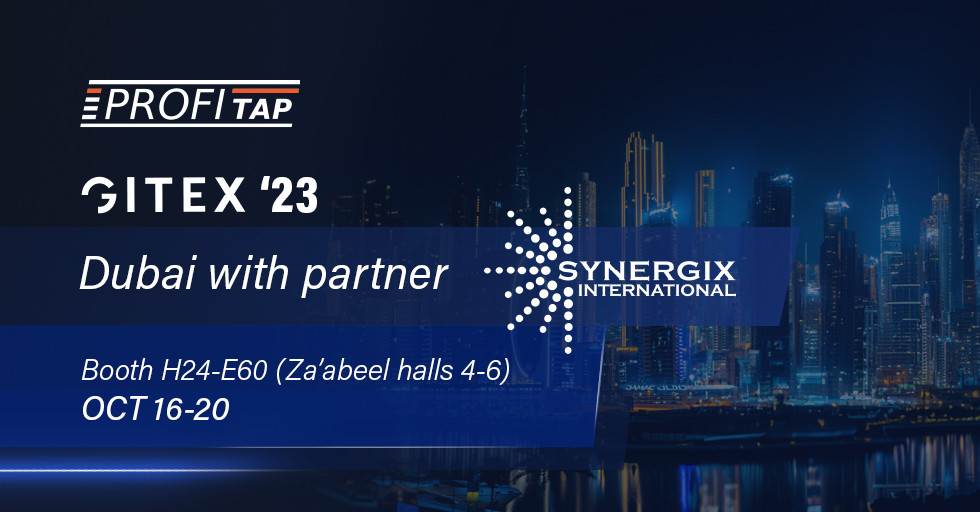 Profitap's tweet image. Very happy to join our partner @SynergixINTL on @GITEX_GLOBAL next week. See you in booth H24-E60 (Za’abeel halls 4-6)! 

#GITEX2023 #Gitex #NetworkVisibility