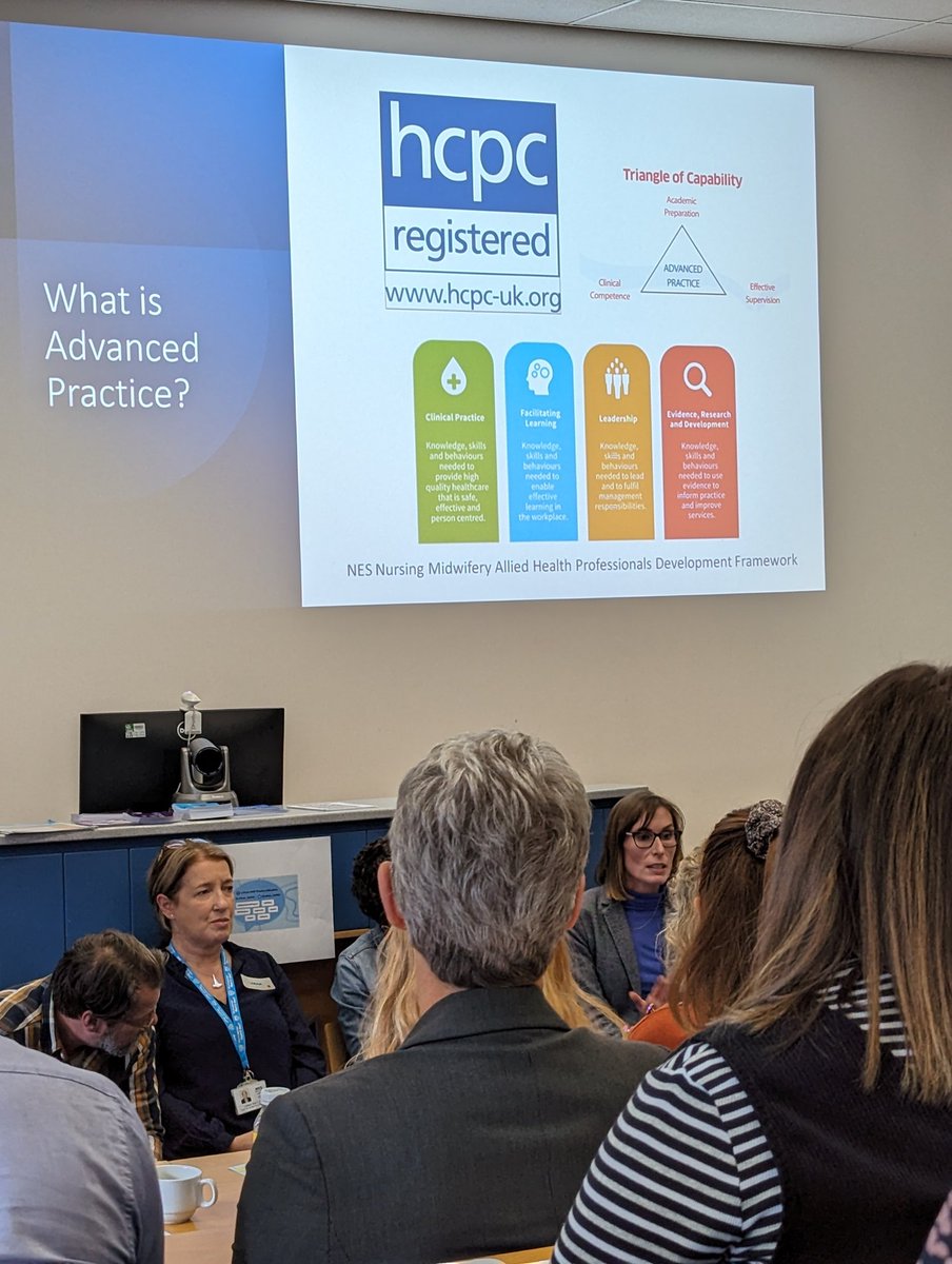 Great to hear from Kirsty McLachlan, Strategic Lead for Advancing Practice for AHPs across NHS Lothian, about the exciting future and opportunities for AHPs and expansion of roles. #AHPDay2023 #AHPpreciateandProgress #inspire #AHPsDayScot #celebrate