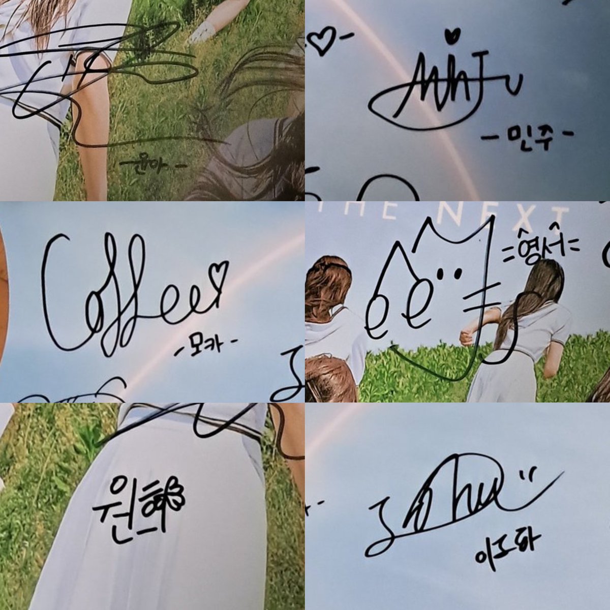 ILLIT's members signature 🤩 cr. IRoHa_IHaRo