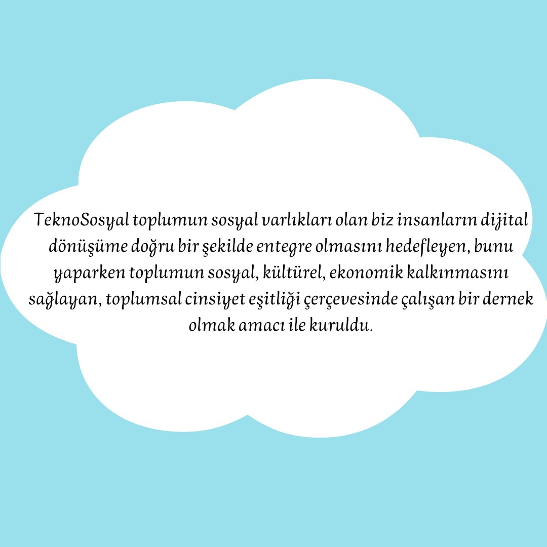 Teknososyal, toplumun sosyal, kültürel ve ekonomik kalkınması amacıyla kuruldu 💫