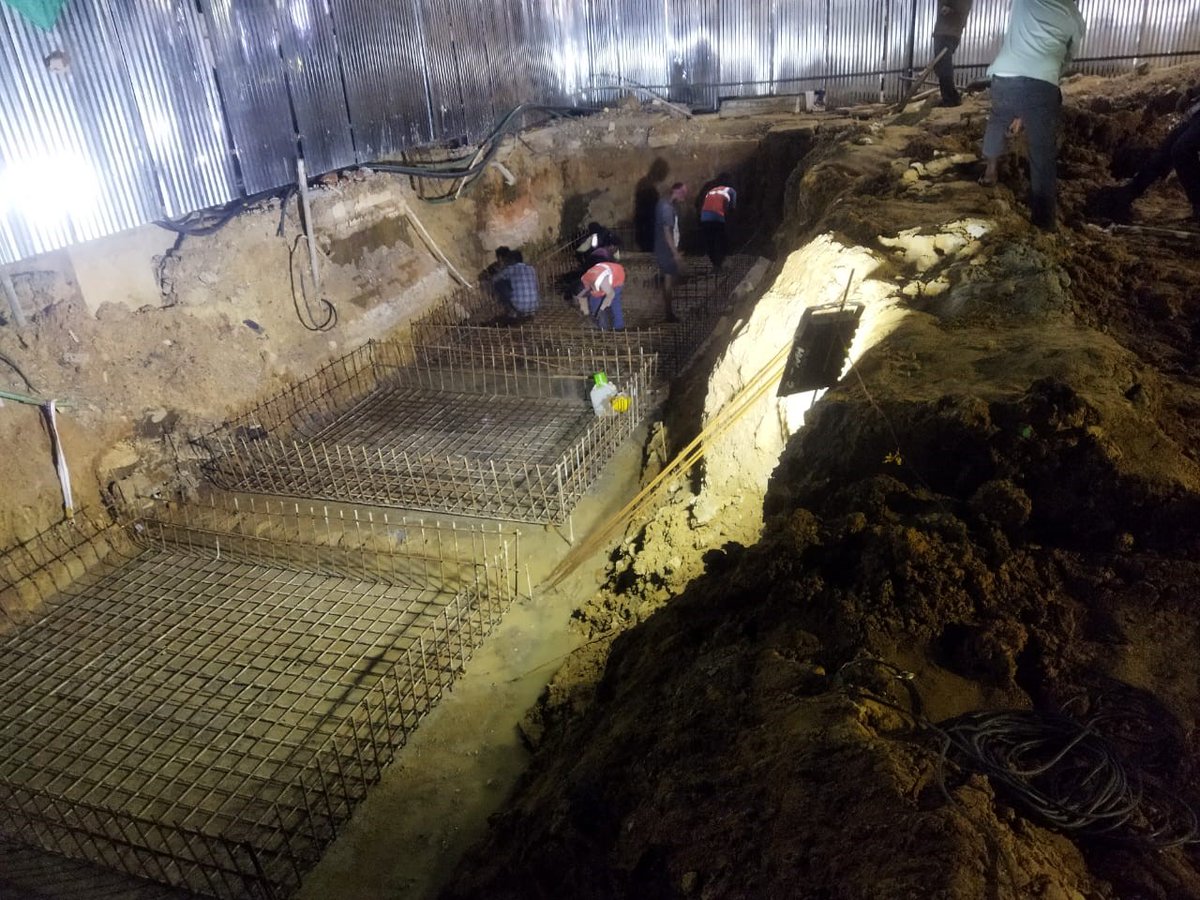 DrmChennai's tweet photo. 🚄 #Guindy Railway Station Redevelopment Update 🏗️

✅ The foundation for the new booking office at Guindy Railway Station has been completed.

#GuindyRailwayStation #WorldClassFacilities #StationRedevelopment #RailwayInfrastructure #Chennai @railmindia #RailwayStation https://t.co/b6Lhp53BVC