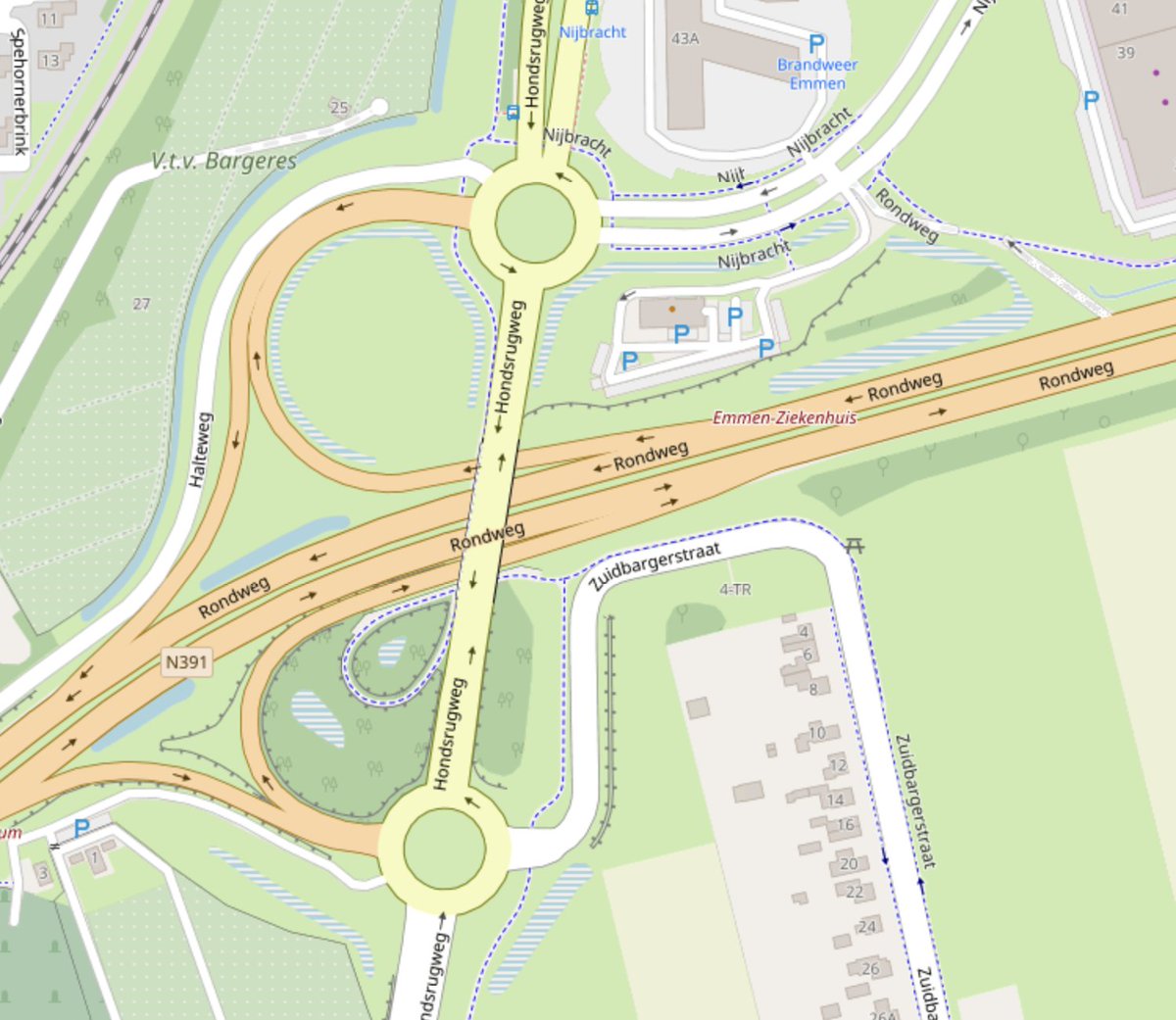 De twee rotondes aan weerszijden van de rondweg N391 (Emmen) zijn bij nat weer spekglad, volgens een melding die we vandaag binnenkwam bij het MAG-meldpunt Gevaarlijke wegsituaties. We hebben de gemeente op de hoogte gebracht. Kalm aan daar!
