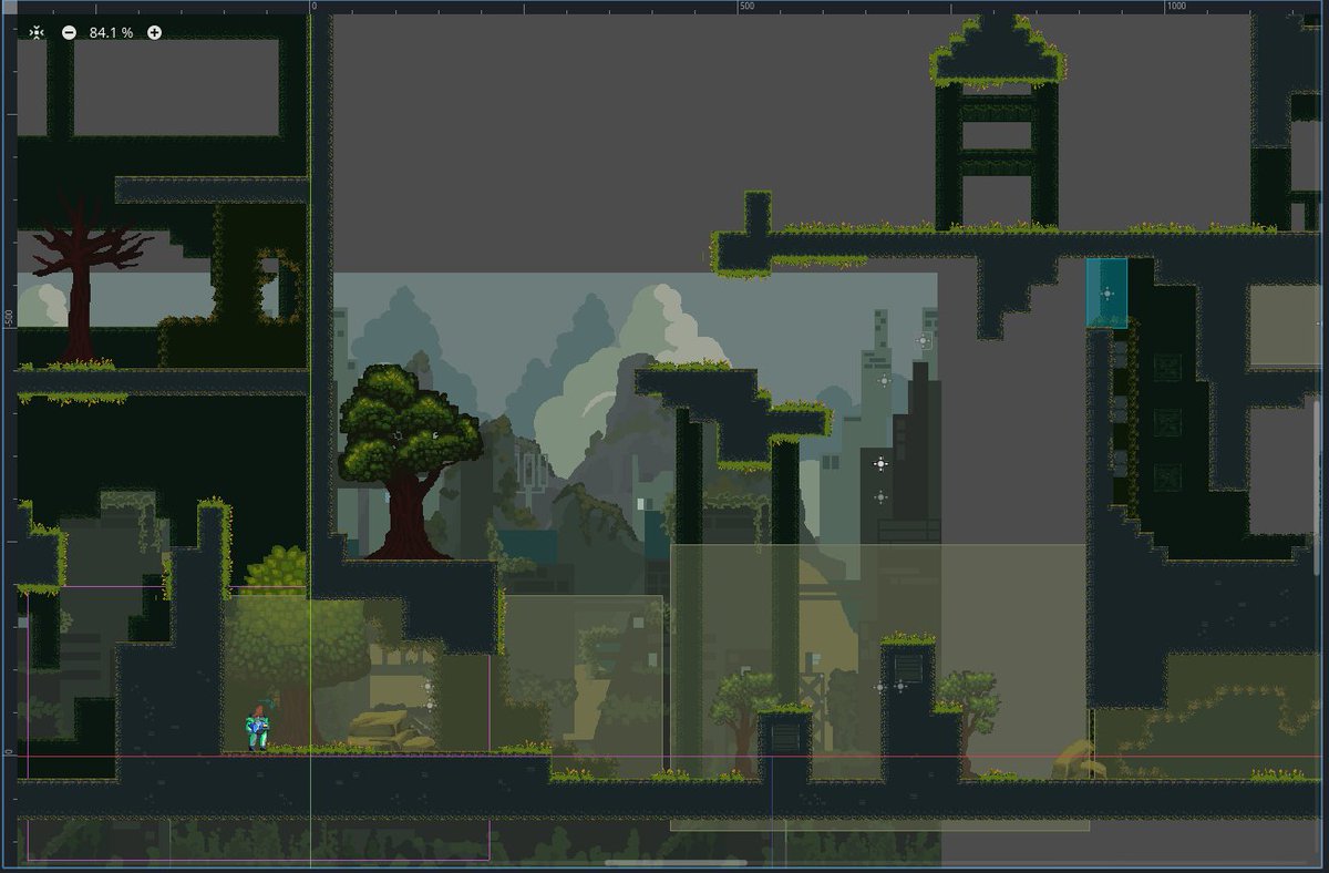 kevinminh_alt's tweet photo. Developing levels for my game #ProjectAnima is a large struggle mainly because I have no idea how large they should be. When you have a grapple that lets you go super fast and high, it's tempting to make unnecessarily vast levels...
#gamedev #MetroidvaniaMonthJam #GodotEngine https://t.co/wuS428LHBv
