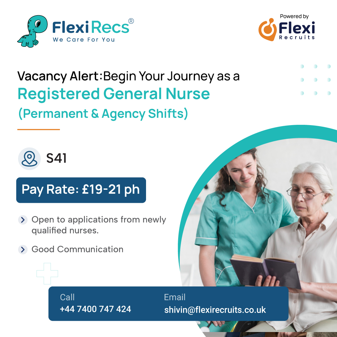 recsyuk's tweet image. An exciting opportunity awaits for a Registered General Nurse. Join the team and begin a rewarding journey in healthcare.
.
.
.
.
#flexirecs #NursingOpportunity #registerednurse #healthcarejobs #NursingCareer #rnvacancy #hirewithflexi