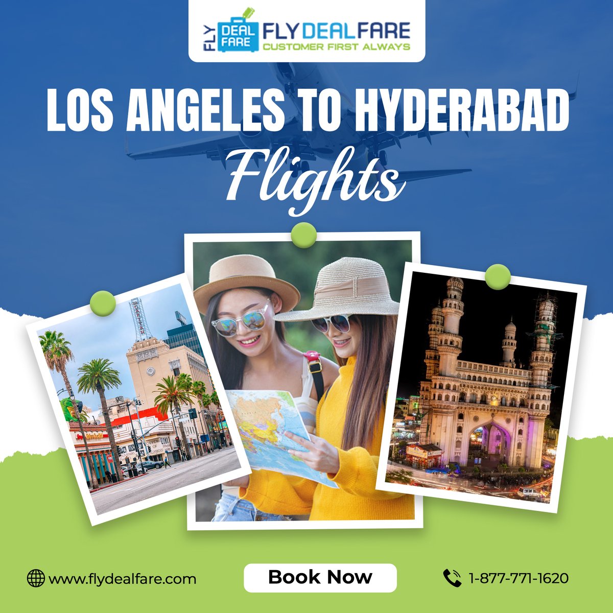 flydealfare's tweet photo. Get unbeatable deals on Los Angeles to Hyderabad flights at FlyDealFare. Find the most convenient routes, affordable fares, and exceptional travel experiences. Book your journey today!
Know more at https://t.co/7ApzOLrAiy
.
.
.
#FlyDealFare #LA #HYD #AffordableFares #India https://t.co/yRkrtFVp9Q