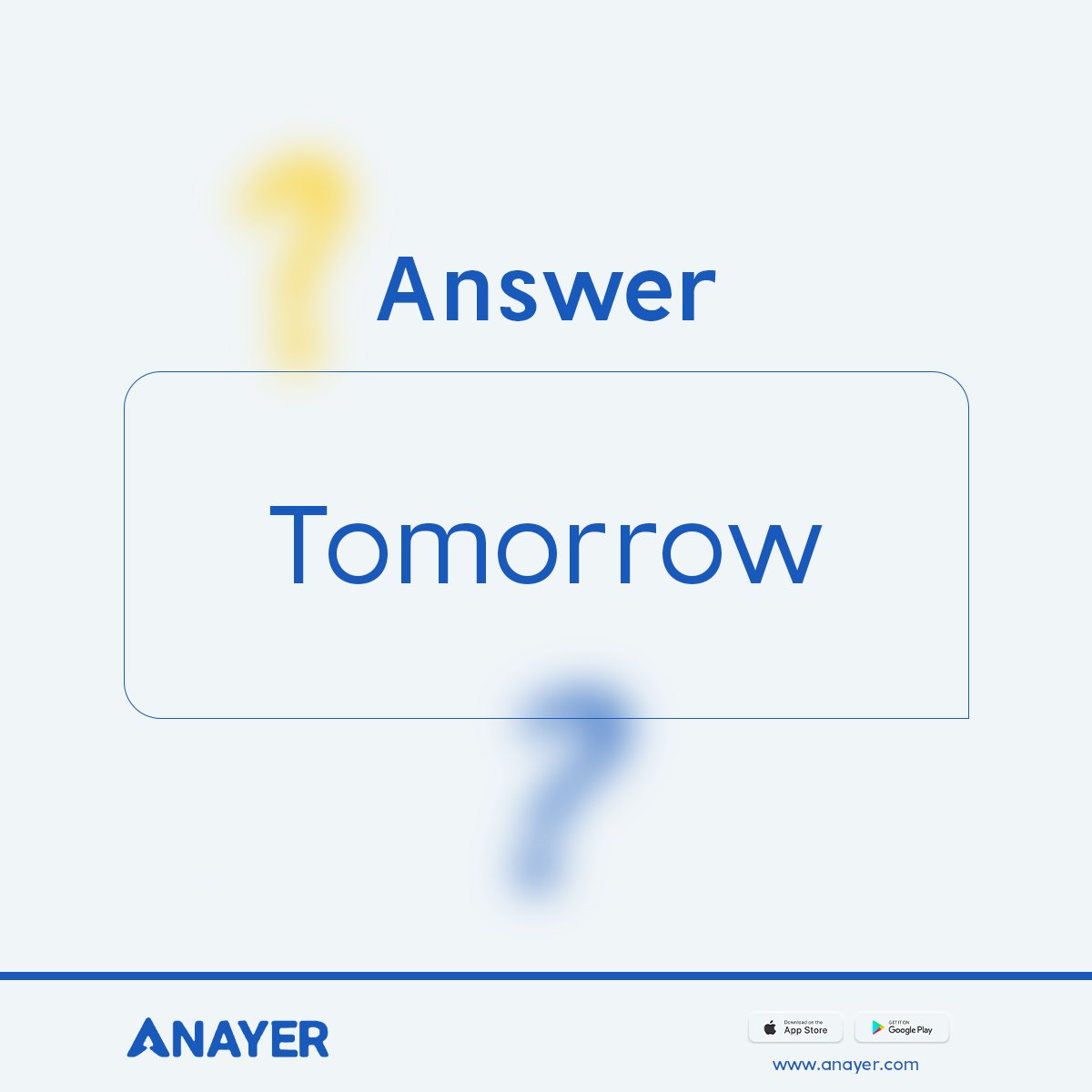 AnayerApp's tweet image. Calling all riddle enthusiasts! Engage your mind. Share your answers in the comments!💡

#PuzzleSolvers #ChallengeAccepted #AnayerVibes #RiddleTime

Egbeda
Grammy
Wizkid
Weird MC
Islam