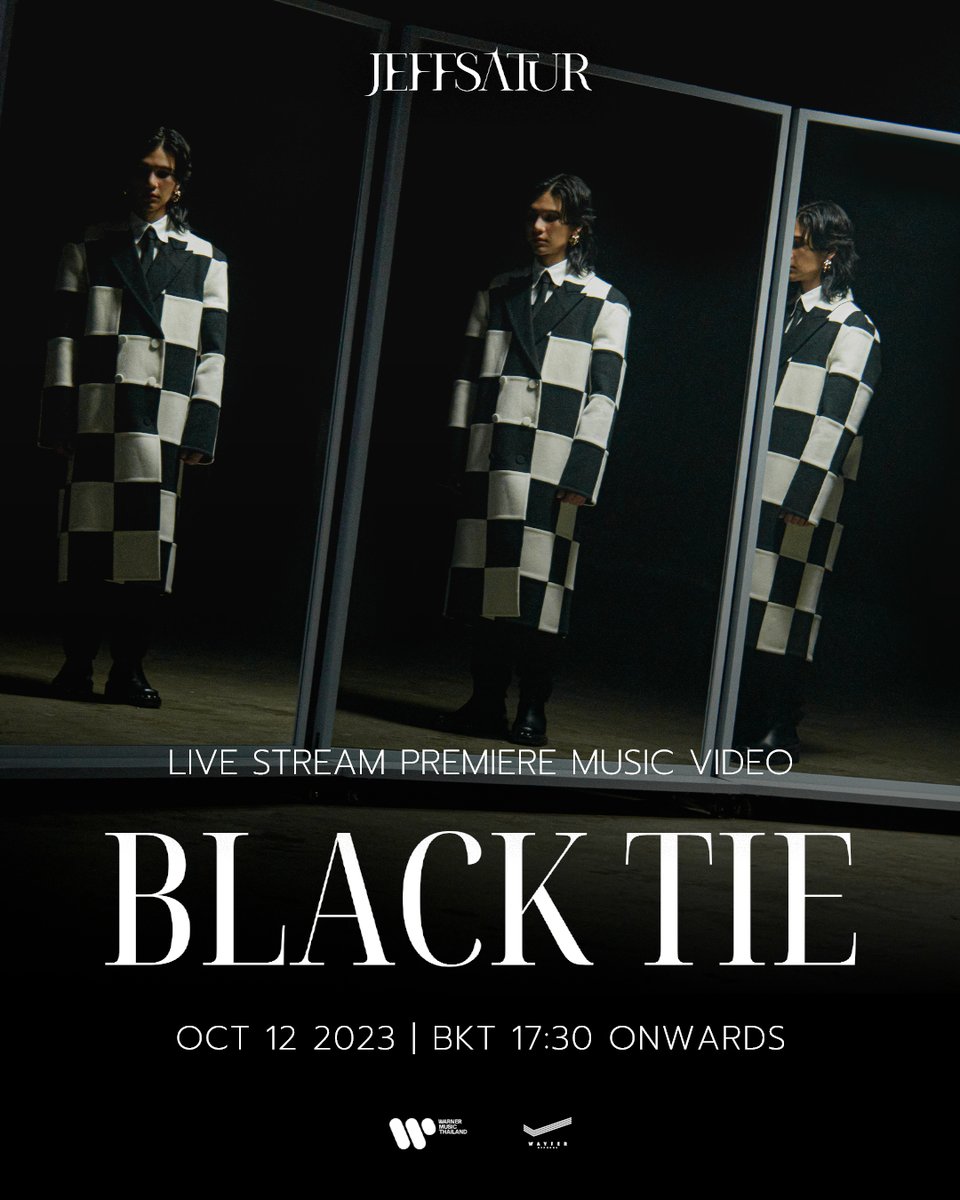 🔴 Start Now !!! Live Stream Premiere MV 'BLACK TIE'
>> youtube.com/live/G-yshVrV8…
⁣
#JeffSatur #BlackTieJeffSatur #8thSingle
#ValentinoBlackTie