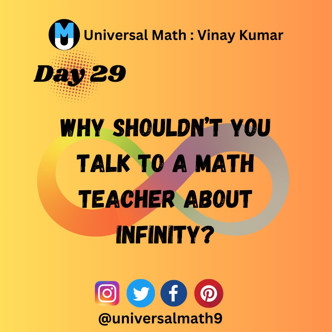 universalmath9's tweet photo. Hello Universal Math Fam Day 29 question is here Answer will upload with next day question #vinaykumar #universalmath #mathematics #maths #mathjokes #30daychallenge #75hard #challenge #shorts #youtube #mathchallengers #mathsmillion #mathskills #mathinity #mathtutoringonline https://t.co/Y7qYMuMBzL