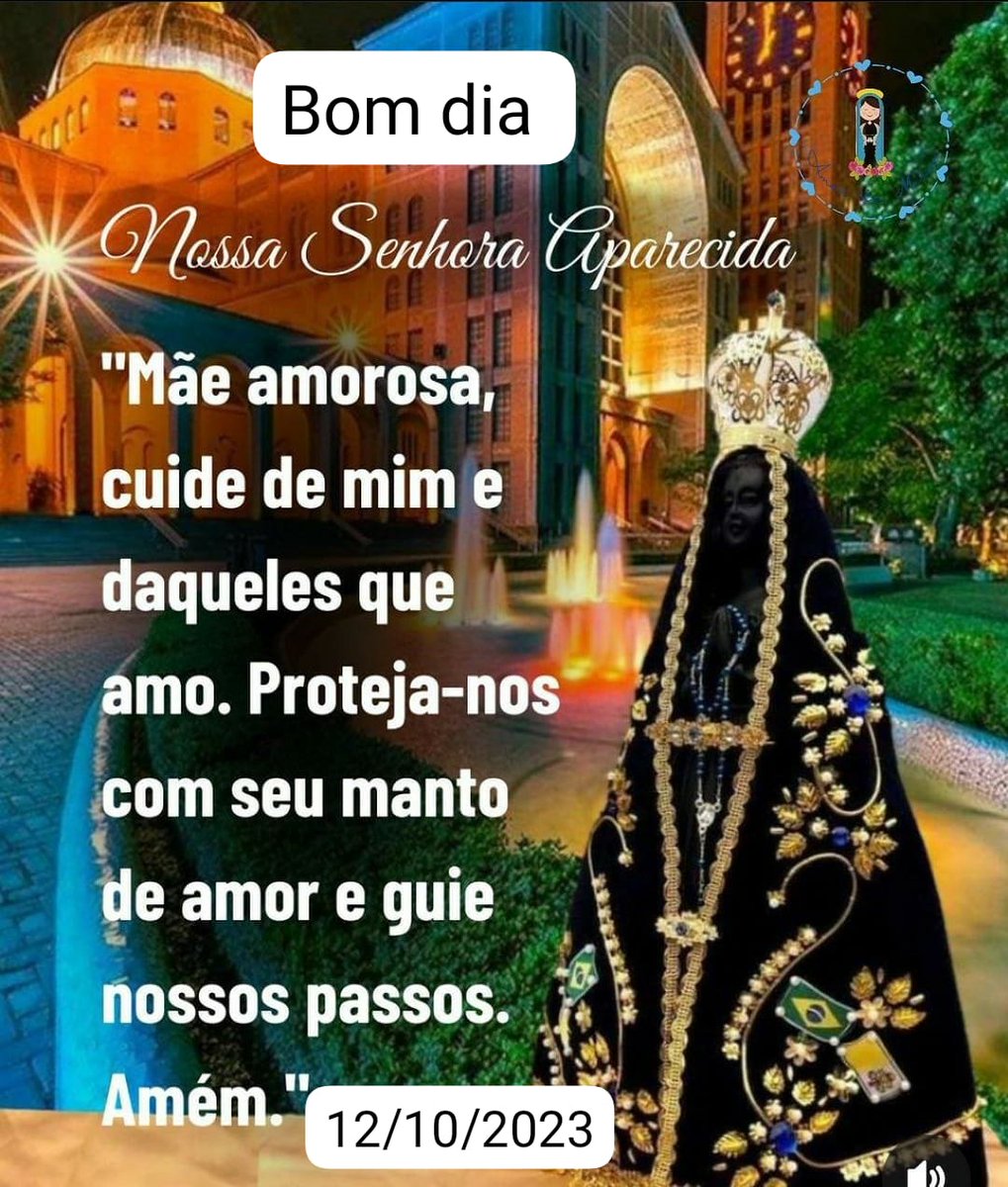 Feliz Dia de Nossa Senhora Aparecida. 🙏💙🙏💙