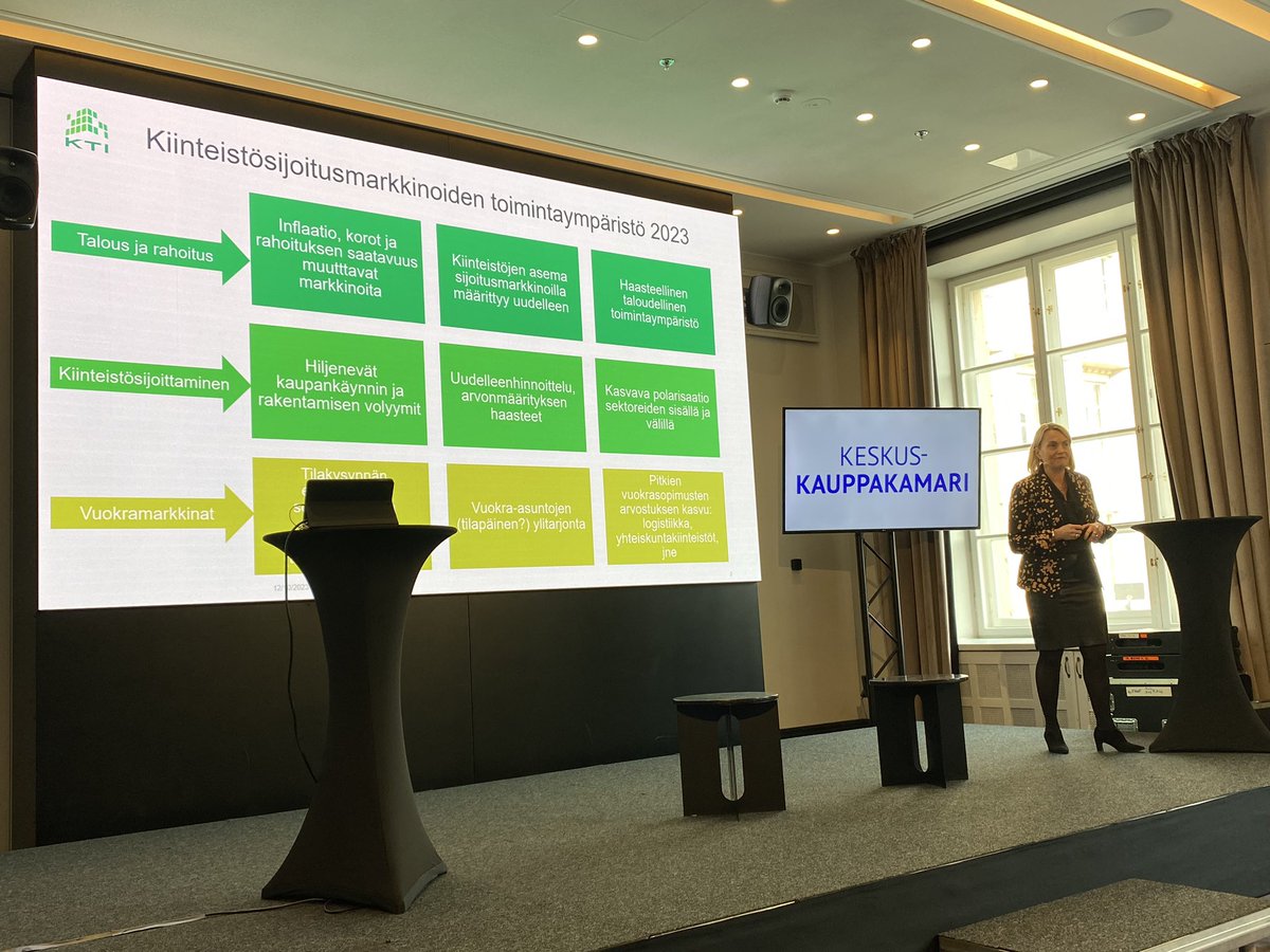 Miltä näyttää kiinteistösijoitusmarkkinoiden toimintaympäristö tällä hetkellä? Asiaa Kiinteistönarviointipäivässä <a href="/K3FIN/">Keskuskauppakamari</a> valottaa <a href="/HannaKaleva/">Hanna Kaleva</a> <a href="/KTI_news/">KTI Finland</a> #kiinteistönarviointi