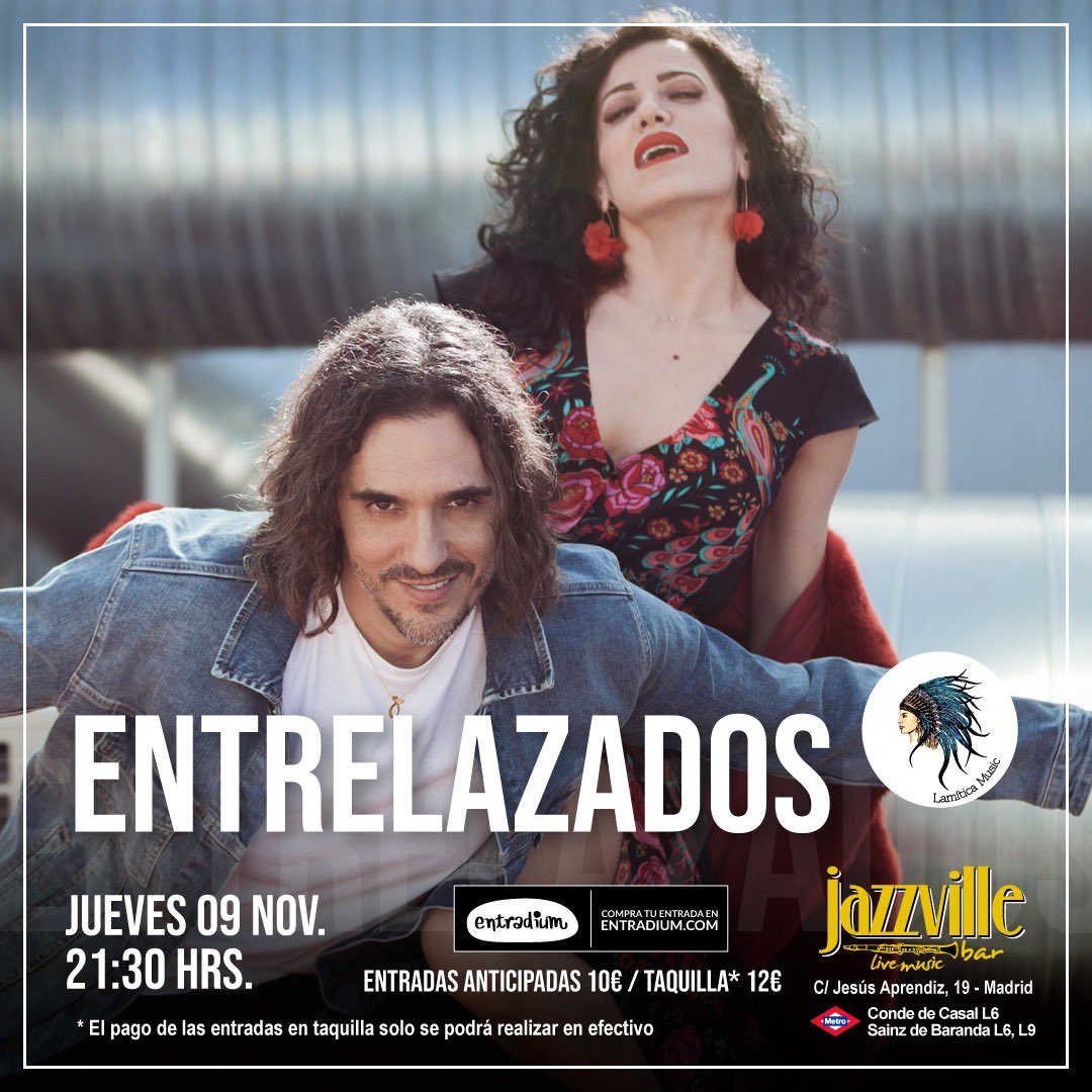 Os echamos de menos chicos! Tenemos ganas de coger nuestras canciones, encontrarnos con vosotros, cerquita, miraros a los ojos y emocionarnos juntos. Ya tenemos próxima fecha:

9 de Noviembre
Sala Jazzville (cómo no!!)

entradium.com/events/entrela…

<a href="/entradium/">entradium</a> <a href="/JazzvilleCafe/">Jazzville Café</a>