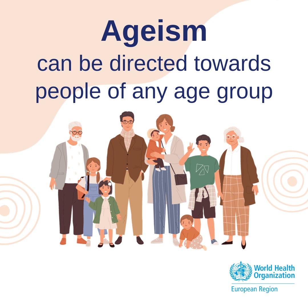 What is ageism? It’s about stereotypes, prejudice, and discrimination based on age. Let's challenge these biases and promote respect for all ages. 

#HealthyAgeing2023   
#AWorld4AllAges 
#Youth4Health