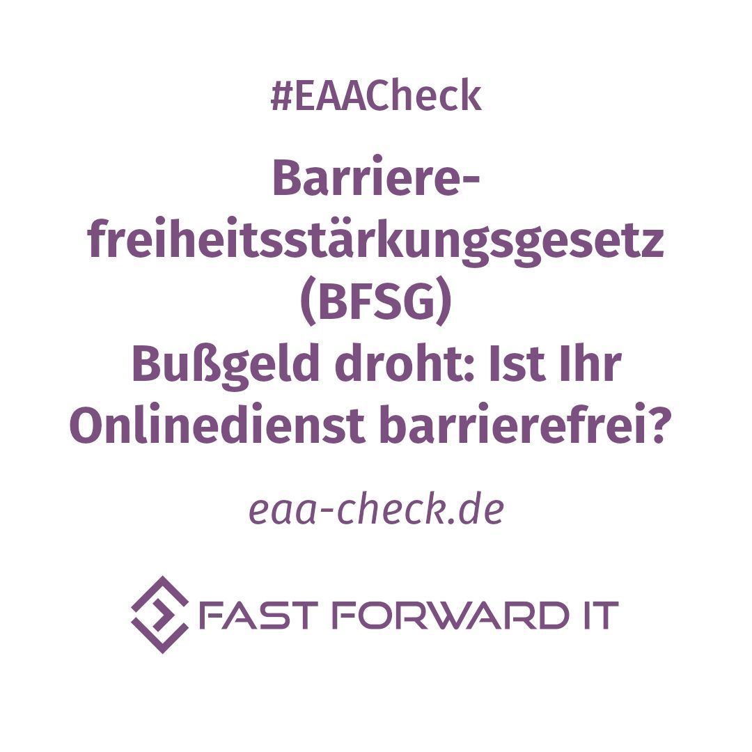FastForwardIT2's tweet photo. Der #FastForwardIT Onlinedienst https://t.co/cgXMNwxmLf prüft Unternehmens- und Webportale
#kostenlos und #automatisiert auf #Barrierefreiheit!
#ffit #fastforwardit #keepITfast #computer #WeAreFast #programming #coding #eaa #bfsg https://t.co/6Etd2gVHnR