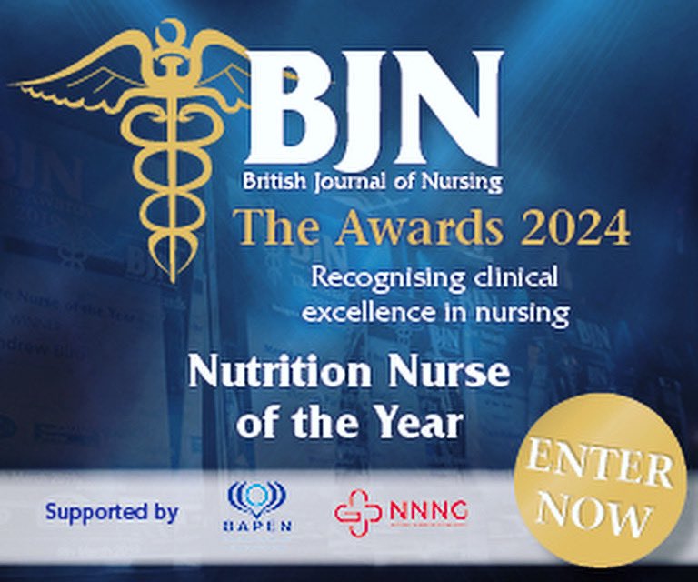 The Nutrition Nurse of the year nominations are open now! Make someone’s day and nominate them for the fab work nutrition nurses do! We love to read all the wonderful things nutrition nurses have been up to! ⭐️❤️ Nominate here: bjnawards.co.uk