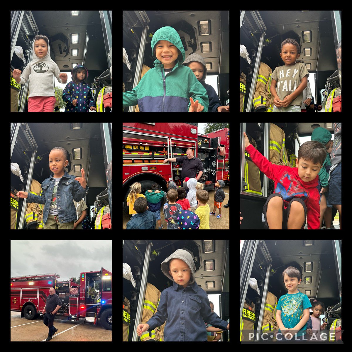 CFISDELC2's tweet photo. This week’s topic was hot, hot, hot! Thank you Cy-Fair Fire Department for helping us celebrate Fire Prevention Week. #SparkKnowledge #FireSafety #BurningToLearn #ELC2 @CFISDELCS https://t.co/S2Xsri2xxG