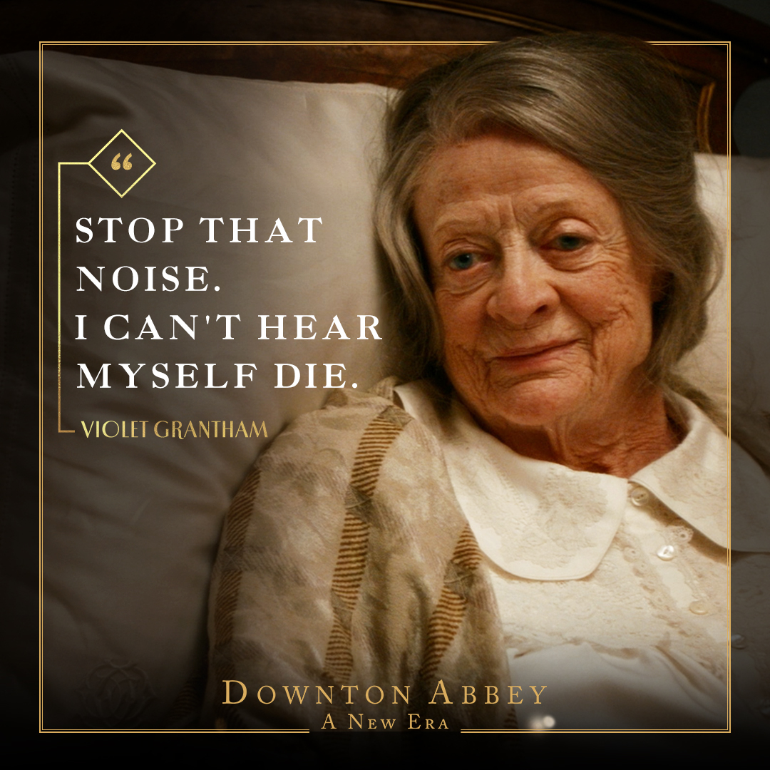 The Dowager's quick wit never fails her, not even in her final moments. #DowntonAbbey