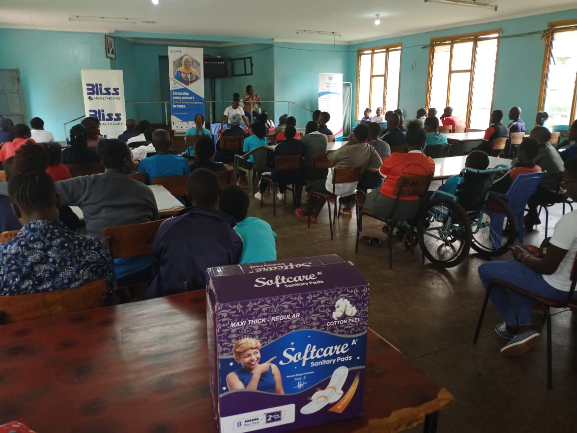 KenyaYwca's tweet photo. YWCA Kisii marked the International Day Of The Girl 2023 by visiting learners at the Kisii vocational rehabilitation center. 
The young girls at the institution were educated on menstrual hygiene &amp; gifted with sanitary towels.
#YW4A https://t.co/hTXPnh8h7M