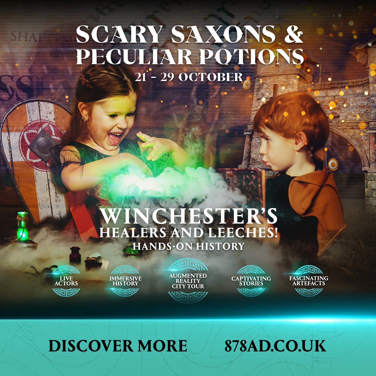 With October half term just around the corner, we have a special treat in store for you! Step back in time with us to the era of the Anglo-Saxons, where mystical potions and ancient remedies were the key to healing ailments.

878ad.co.uk/whats-on/