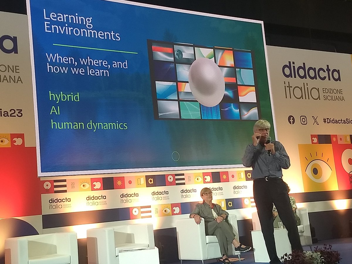 ErasmusPlusInd's tweet image. Come Erasmus può contribuire alla scuola del futuro?
Stimolando risposte sulle principali sfide:
#Learningenvironment + AI -&amp;gt; quale ruolo del docente?
#Readiness = servono non solo competenze ma motivazione, impegno efficacia.
David Marsh, University of Jyväskylä

#ErasmusDays