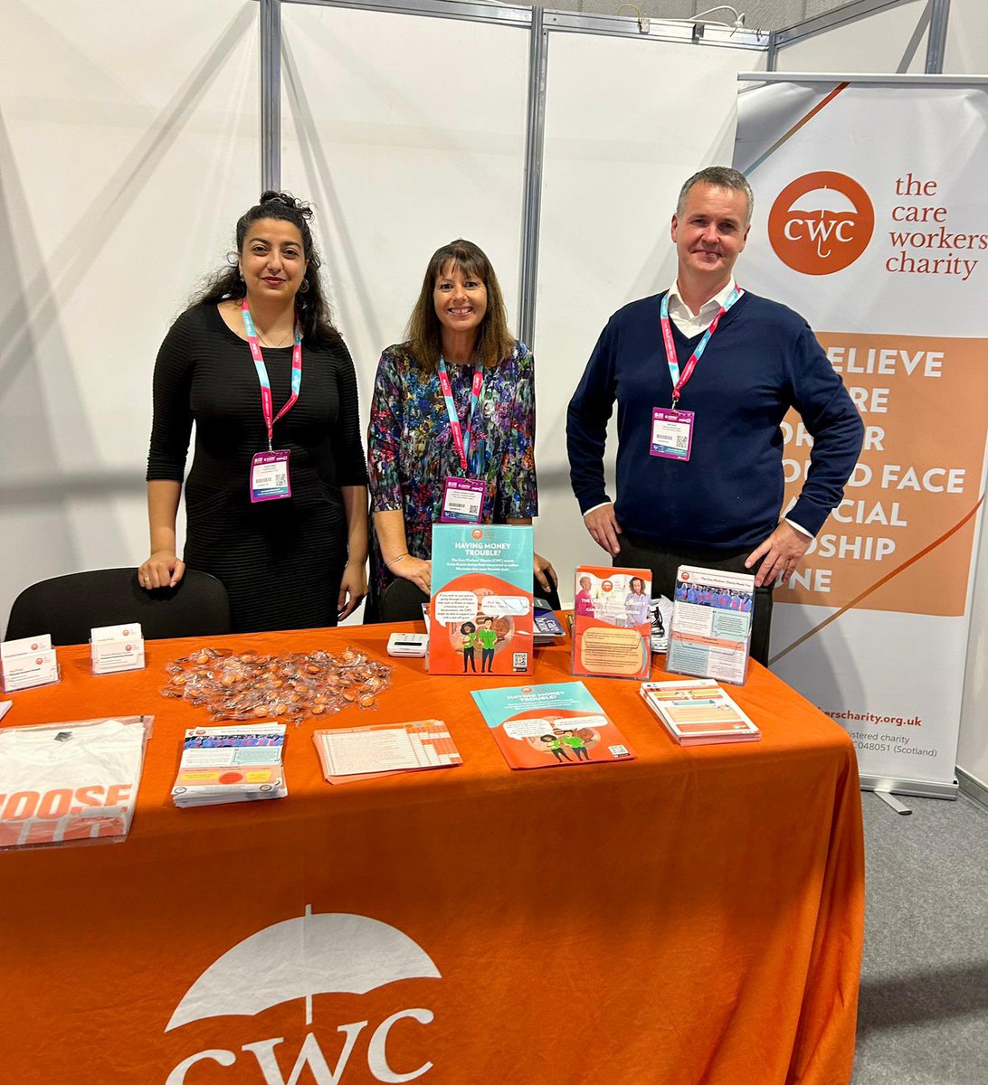 CareWorkersFund's tweet image. It’s Day 2 of #CareShow2023 and there’s lots of excitement for the day ahead. Thank you to everyone who has stopped and chatted and shown support. 🧡@CareShow
