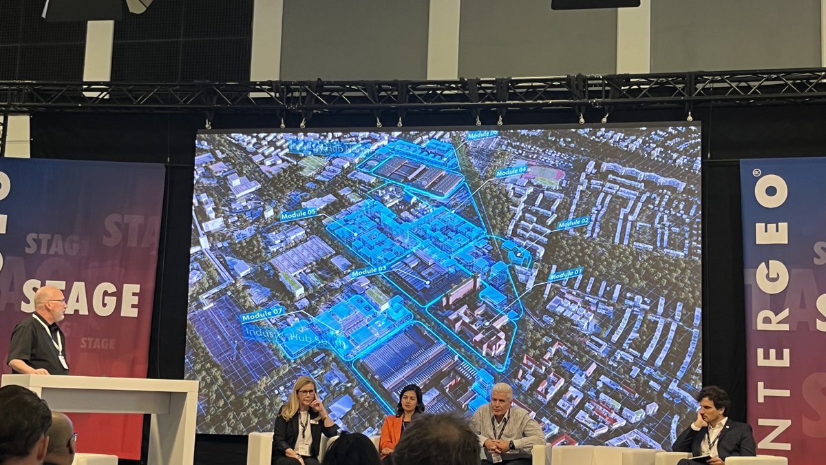 #Bentley speaking at ⁦<a href="/WGICouncil/">World Geospatial Industry Council (WGIC)</a>⁩ Panel on Geospatial capabilities for Cities. ⁦<a href="/InsideIntergeo/">INTERGEO</a>⁩ wirh ⁦<a href="/fugro/">Fugro</a>⁩ ⁦<a href="/Esri/">Esri</a>⁩ #GCoM
