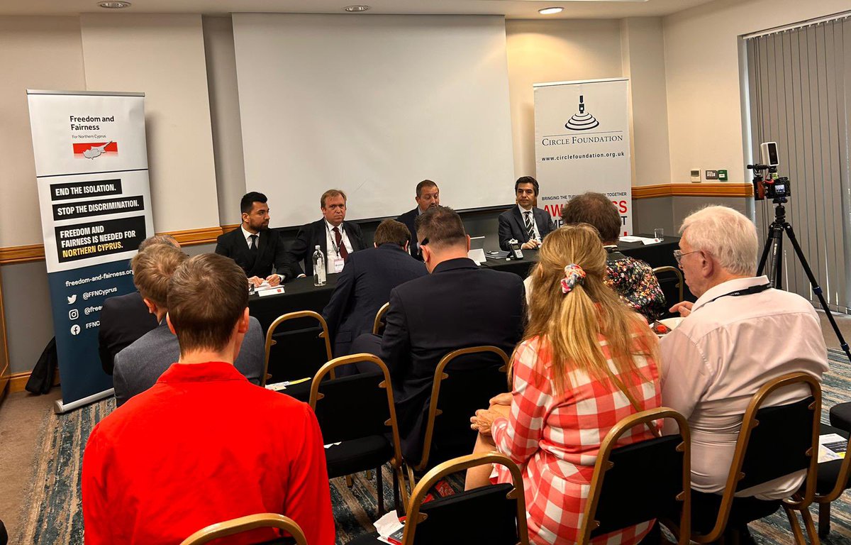 Türkiye in the UK (@tc_londrabe) on Twitter photo İşçi Partisi Konferansı’nda temaslarda bulunduk. <a href="/circlefound_uk/">Circle Foundation ⭕️</a> ve <a href="/FFNCyprus/">Freedom and Fairness for Northern Cyprus</a> panellerine katıldık.
Attended the #LabourPartyConference and joined panels on Cyprus & Turkish/Turkish Cypriot community. İşçi Partisi Konferansı’nda temaslarda bulunduk. <a href="/circlefound_uk/">Circle Foundation ⭕️</a> ve <a href="/FFNCyprus/">Freedom and Fairness for Northern Cyprus</a> panellerine katıldık.
Attended the #LabourPartyConference and joined panels on Cyprus & Turkish/Turkish Cypriot community.