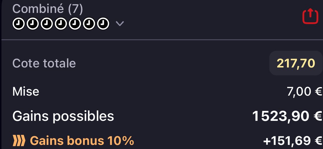 LA GROSSE COTE DU JOUR EST PRÊTE ! 💥🤯

VOUS ME L’AVEZ DEMANDÉ, VOUS ALLEZ L’AVOIR  !!! 🫵🏼🫵🏼

📊 <a href="/217/">e</a>

50 ♻️ &amp; 200 ❤️ ET JE BALANCE LE MORTAL COMBO DANS L’APRÈM ! ⚡️

#TeamParieur #Pronos