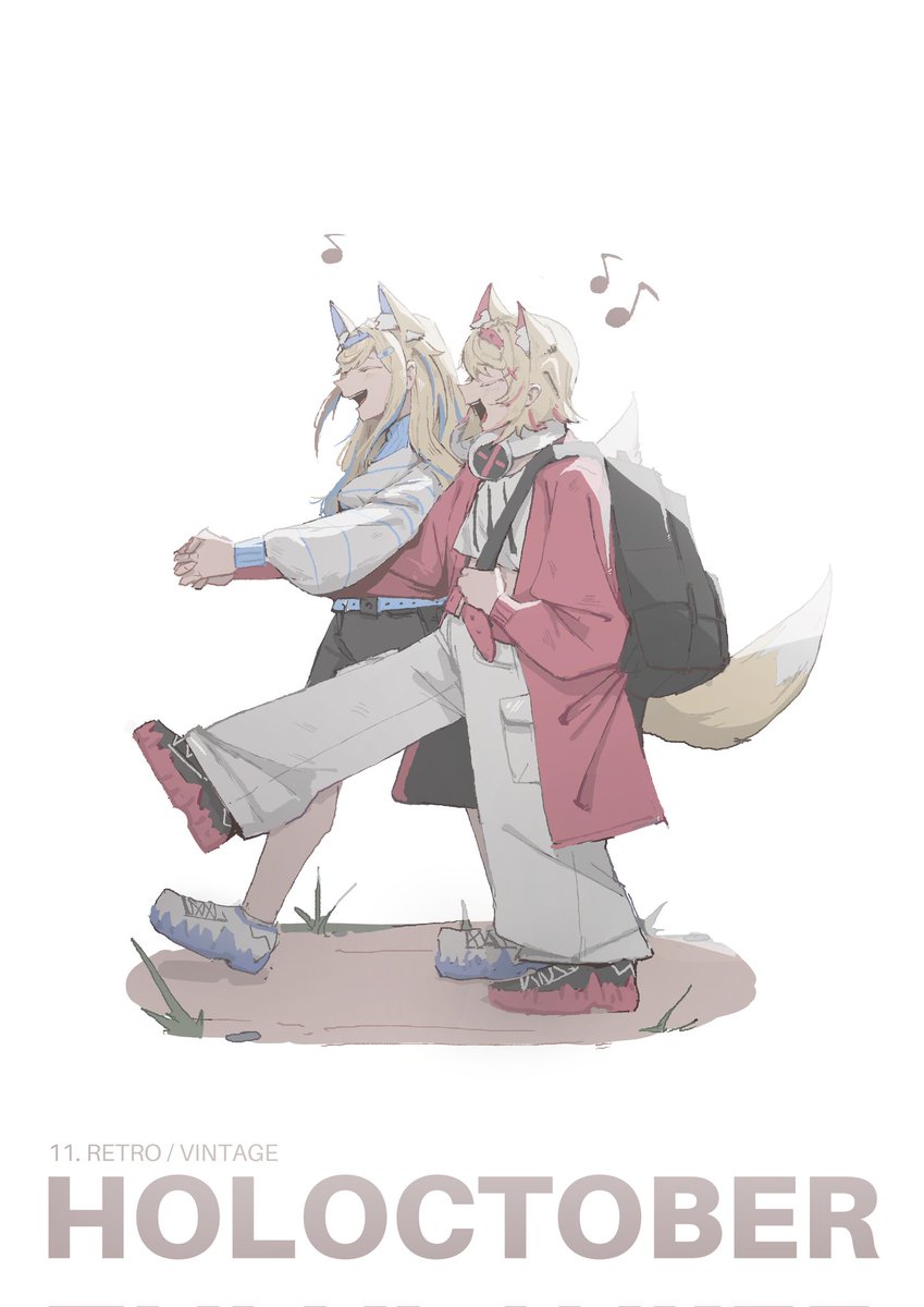 they are singing ice ice baby by vanilla ice.

fuwamoco with retro/vintage inspired outfits :>>

#FWMCpix #HOLOCTOBER #holoctober2023