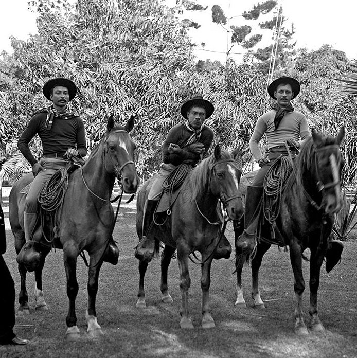 In 1908, Cheyenne Frontier Days in Wyoming was basically the superbowl of rodeos, which is why everyone was shocked when the winner that year turned out to be Ikua Purdy, a Paniolo. 

What's a Paniolo? 

A Hawaiian cowboy...