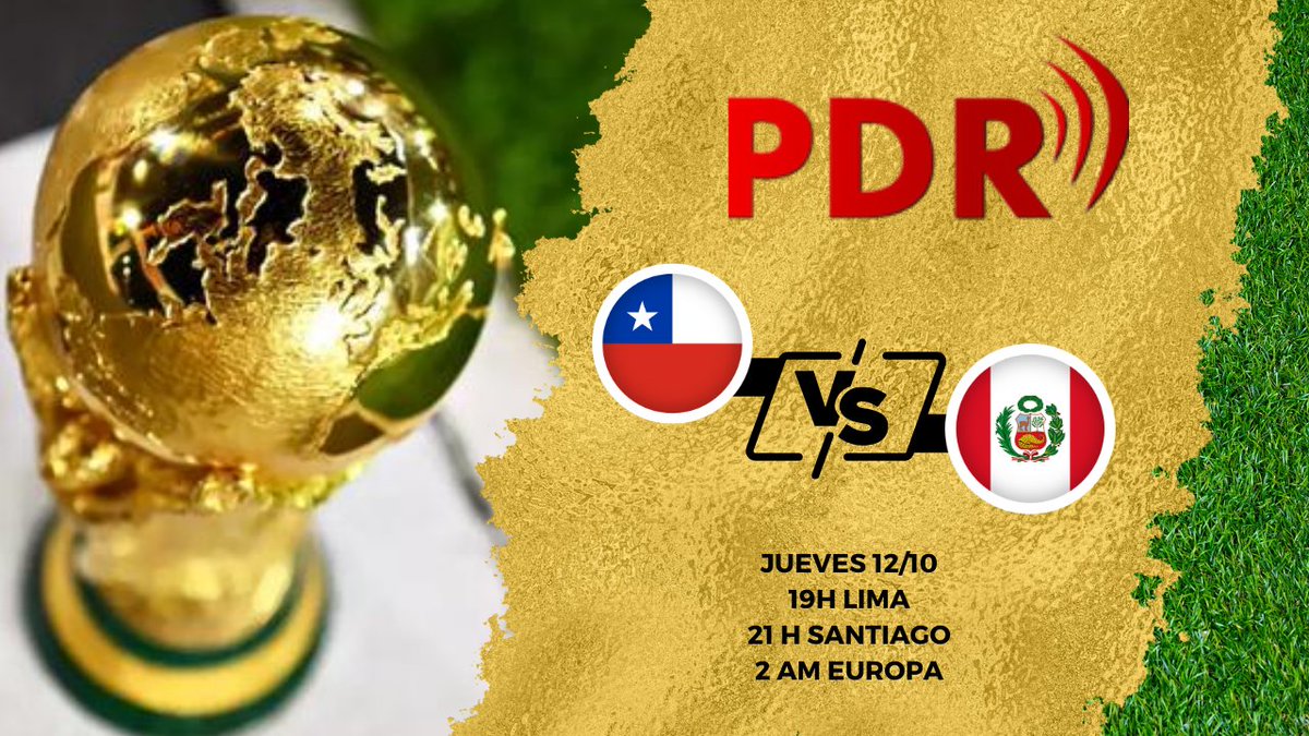PDRcom's tweet image. ¡Vive los partidos de Chile en Eliminatorias por PDR!

🎙️: @diegumdupont y @pdrmatias2012
⏰: 7PM (Lima) // 9PM (SCL) // 2AM (Europa)
📺: bit.ly/PDRTwitch y twitch.tv/diegodupontg

#PDRELIMINATORIAS