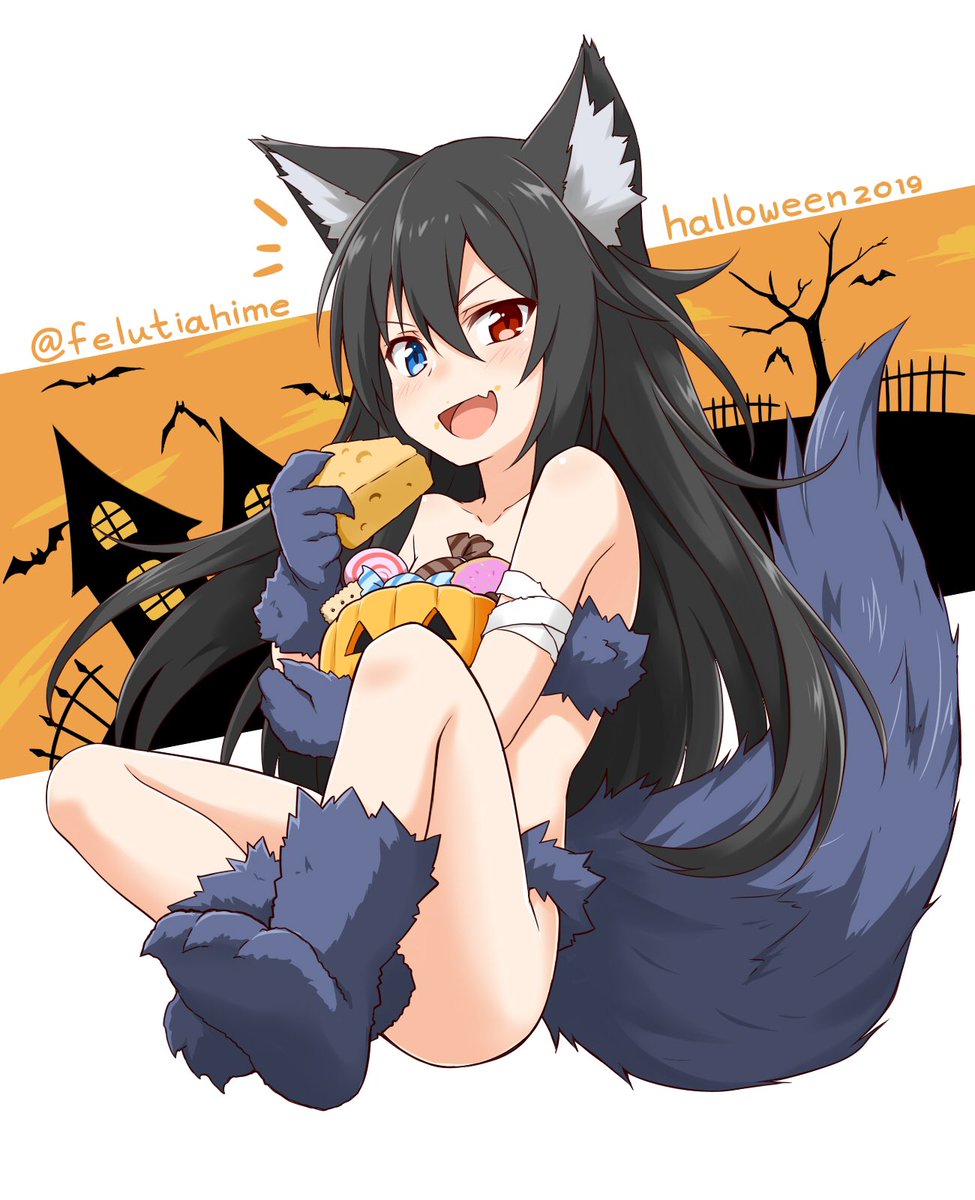 星街すいせい ,湊あくあ ,常闇トワ 「Holloween 」|フェルティアのイラスト