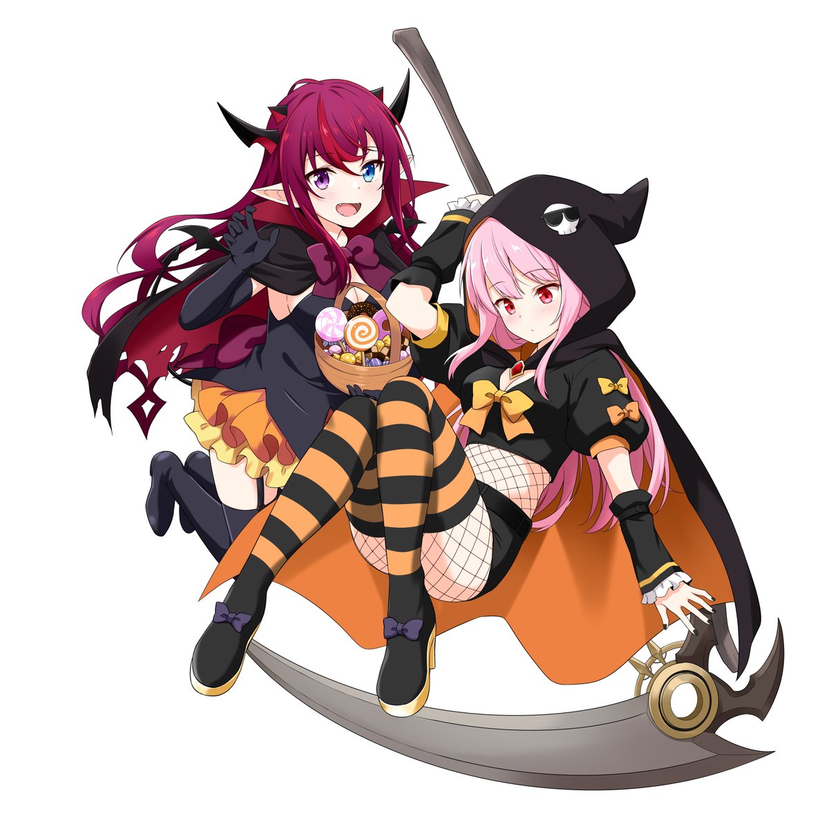 星街すいせい ,湊あくあ ,常闇トワ 「Holloween 」|フェルティアのイラスト