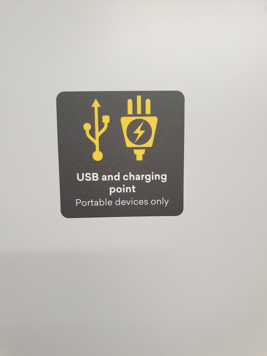 This sign on the new Merseyrail trains bothers me so much. Surely, if you have managed to get a device to and onto the train it is, by definition, portable.