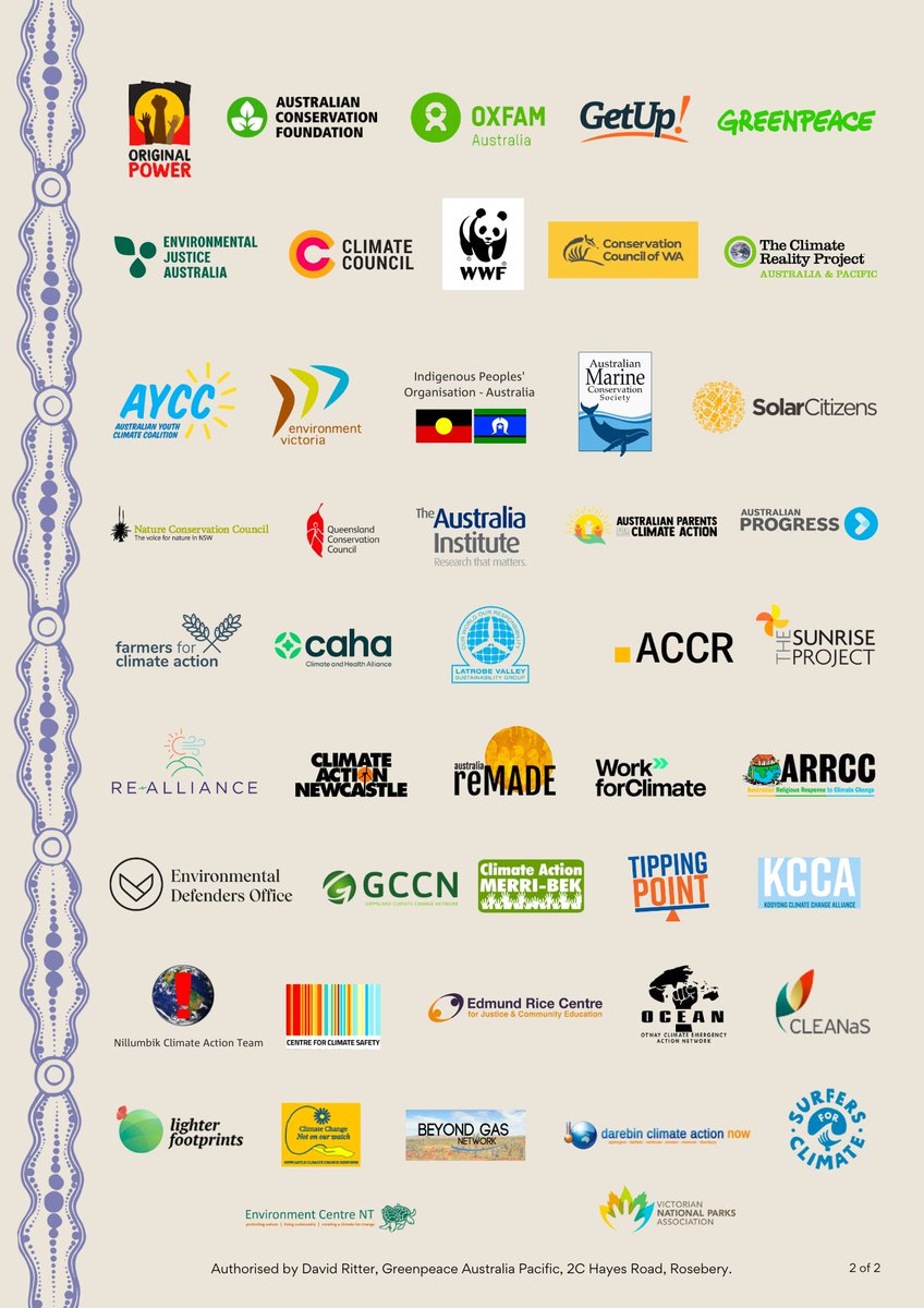 HarkiranN's tweet photo. Just a reminder that the majority of Australian climate and environmental organisations representing over 2 million Australians support the Voice. #writeyes #yes https://t.co/XRRqa429av